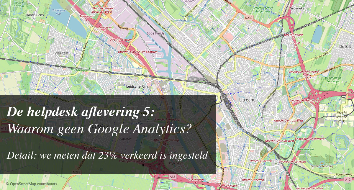 Landkaart van Utrecht: in plaats van IP adres gebruikt Google fysieke locatie om profielen van te maken.